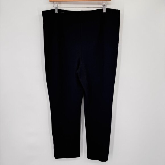 Chicos 2.5 Womens Black Pull-On Ankle Pants Button Detail Size 14 - Picture 7 of 14